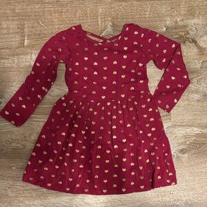 Freestyle Revolution Red Heart Print Kids Dress